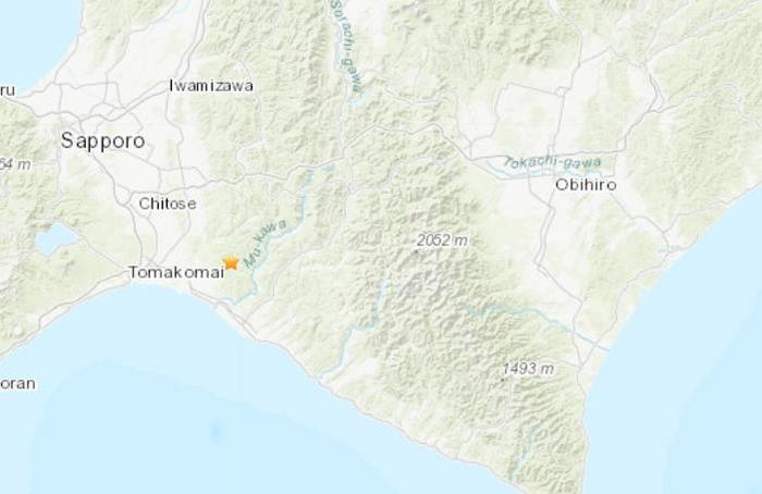 日本北部地区发生5.2级地震震源深度123.8公里